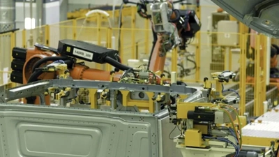 Fábrica robôs industriais