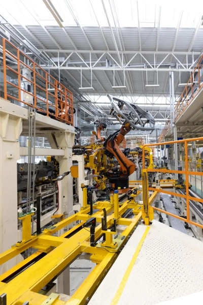 Linha de produção automação industrial